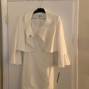 All white dress suit